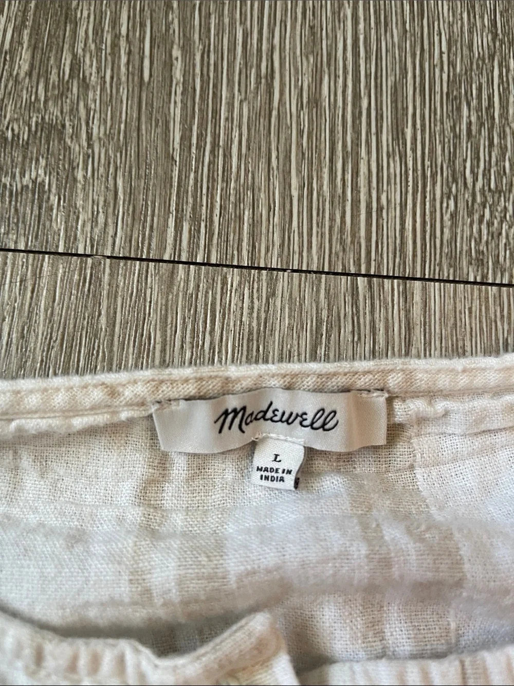 Madewell light cream